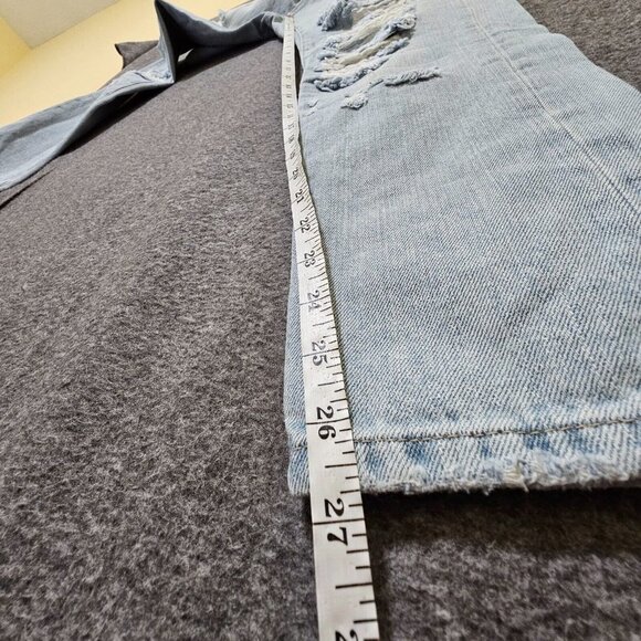 JBD Jeans Womens Size 27 100% Cotton Light Wash Blue Distressed - Picture 15 of 16